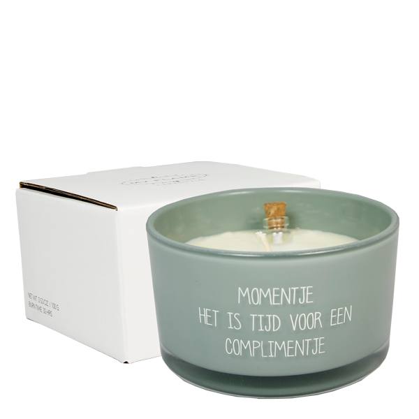 My Flame Lifestyle Message in a bottle -Momentje. Het is tijd voor een complimentje - minty bamboo