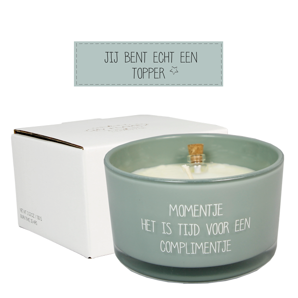 My Flame Lifestyle Message in a bottle -Momentje. Het is tijd voor een complimentje - minty bamboo