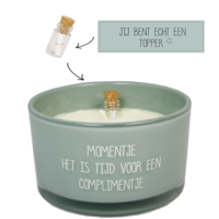 My Flame Lifestyle Message in a bottle -Momentje. Het is tijd voor een complimentje - minty bamboo