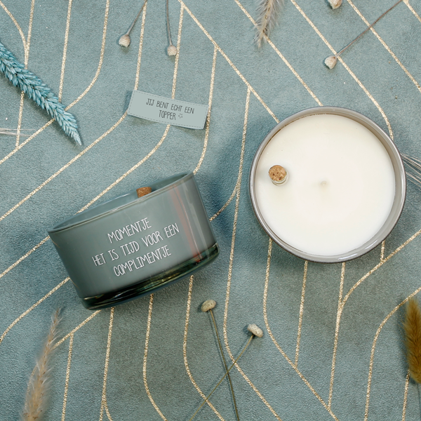 My Flame Lifestyle Message in a bottle -Momentje. Het is tijd voor een complimentje - minty bamboo