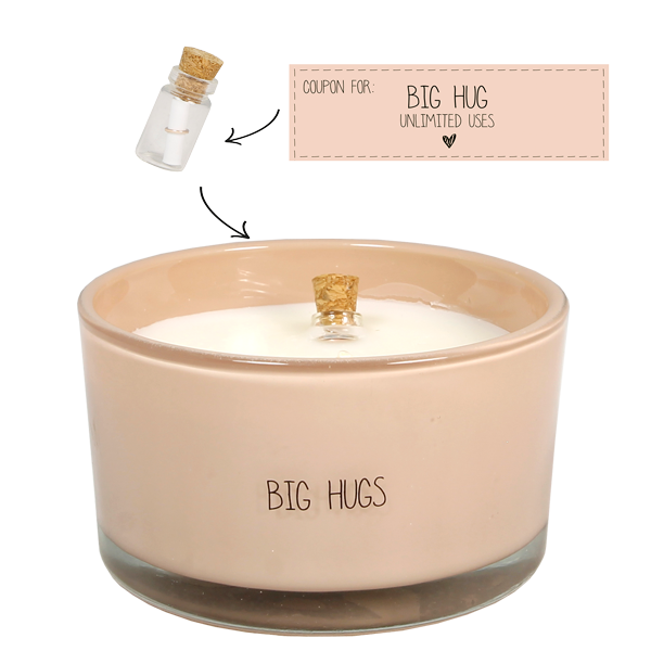 My Flame Lifestyle Flessenpost kaars - Big hugs - Green Tea Time