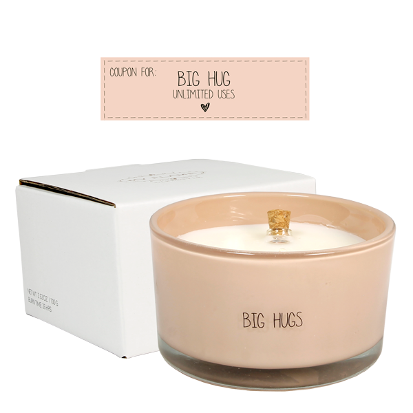 My Flame Lifestyle Flessenpost kaars - Big hugs - Green Tea Time