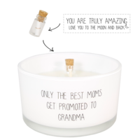 My Flame Lifestyle Message in a bottle - Only the best moms get promoted to grandma -  Fresh Cotton