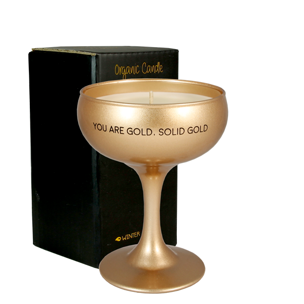 My Flame Lifestyle Soy candle -You are gold. Solid gold - Silky Tonka