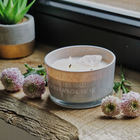 My Flame Lifestyle Soy candle -  Never forget how truly amazing you are - Amber's Secret