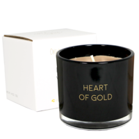 My Flame Lifestyle Candle with wish-bracelet - Heart of gold - Warm Cashmere