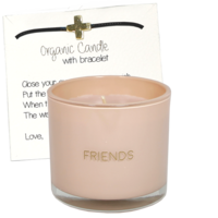 My Flame Lifestyle Candle with wish-bracelet - Friends - Green Tea Time