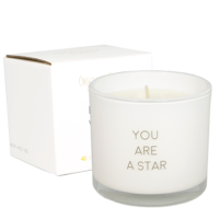 My Flame Lifestyle Geurkaars met wens-armband - You are a star - Fresh Cotton