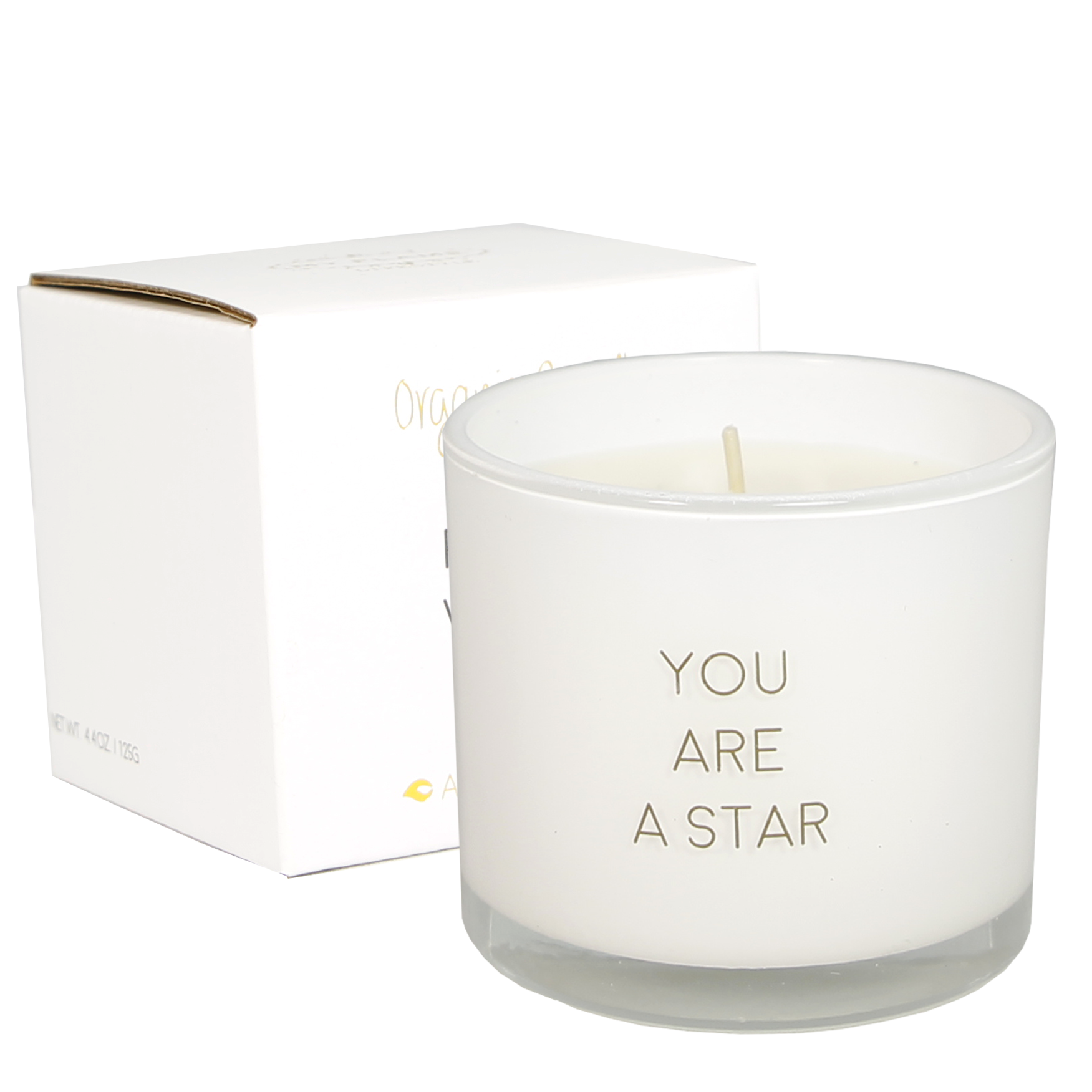 My Flame Lifestyle Geurkaars met wens-armband - You are a star - Fresh Cotton