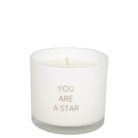 My Flame Lifestyle Geurkaars met wens-armband - You are a star - Fresh Cotton