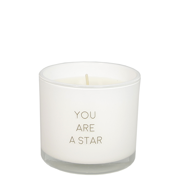 My Flame Lifestyle Geurkaars met wens-armband - You are a star - Fresh Cotton