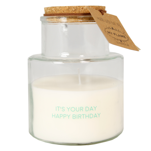 Outdoor candle - It's your day. Happy birthday