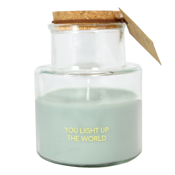 My Flame Lifestyle Outdoor candle  - You light up the world - Bella Citronella