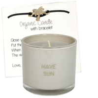 My Flame Lifestyle Candle with wish-bracelet - Have Sun - Fig's Delight