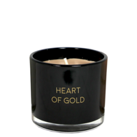 My Flame Lifestyle Candle with wish-bracelet - Heart of gold - Warm Cashmere