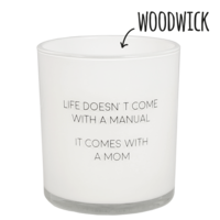 My Flame Lifestyle Soy candel -Life doesn't come with a manual. It's a mom - Fresh Cotton