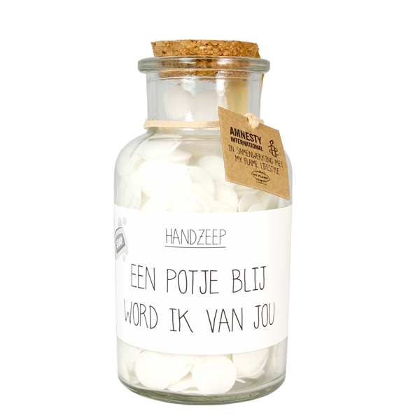 Handzeep - Een potje blij word ik van jou - Fresh Cotton My Flame Lifestyle Handzeep - Een potje blij word ik van jou - Fresh Cotton