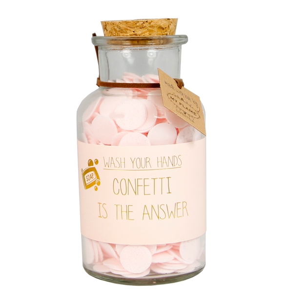 My Flame Lifestyle Handzeep - Confetti is the answer - Geur: Green Tea Time