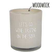 Soy candle - let's go wine tasting on the sofa - Fig's Delight