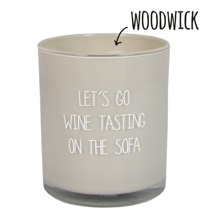 Soy candle - let's go wine tasting on the sofa - Fig's Delight