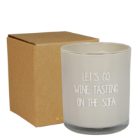 Soy candle - let's go wine tasting on the sofa - Fig's Delight