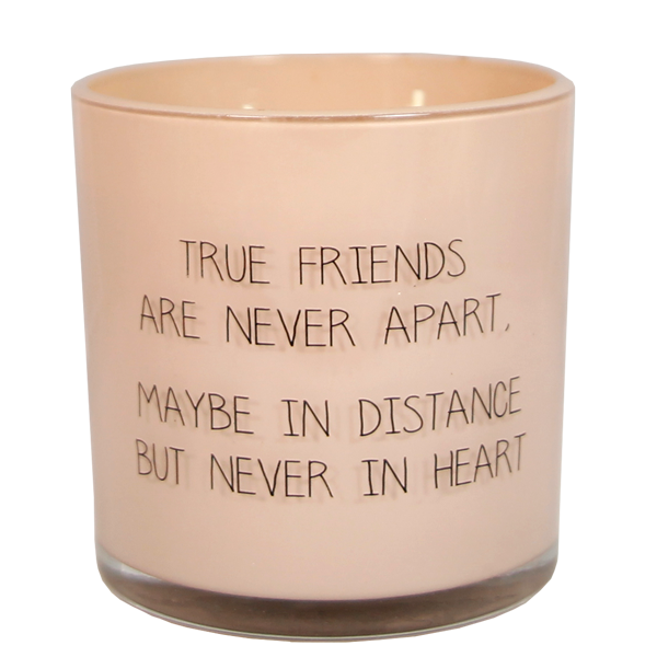 My Flame Lifestyle Soy candle - True friends are never apart - Green Tea Time