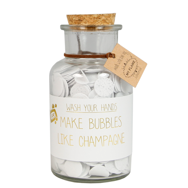 My Flame Lifestyle Handzeep -  Make bubbles like champagne - Amber's  Secret