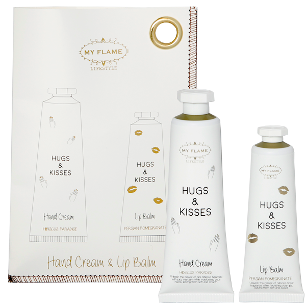 Gift bag - lippenbalsem en handcrème - Hugs & kisses My Flame Lifestyle Gift bag - lippenbalsem en handcrème - Hugs & kisses