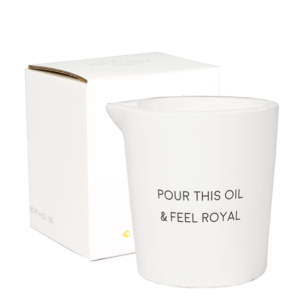 My Flame Lifestyle Massagekaars - Pour this oil & feel royal - Calming Sandalwood