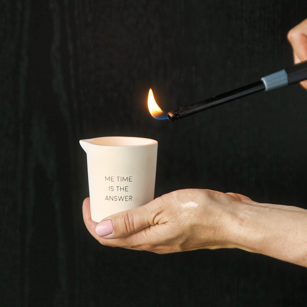 My Flame Lifestyle Massage candle - Me time is the answer - Lavender Fields
