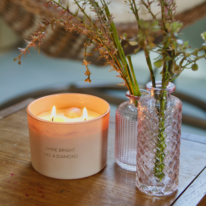 My Flame Lifestyle Soy candle - Shine bright like a diamond - Green Tea Time