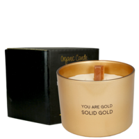 Soy candle - You are gold, solid gold - Silky Tonka My Flame Lifestyle Soy candle - You are gold, solid gold - Silky Tonka