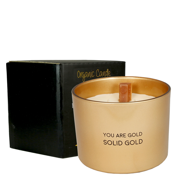 My Flame Lifestyle Soy candle - You are gold, solid gold - Silky Tonka