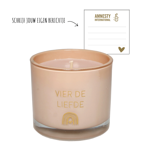 My Flame Lifestyle Soy candle - Vier de liefde - Green Tea Time
