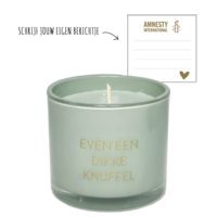 Sojakaars - Even een dikke knuffel - Minty Bamboo My Flame Lifestyle Sojakaars - Even een dikke knuffel - Minty Bamboo