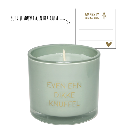 My Flame Lifestyle Sojakaars - Even een dikke knuffel - Minty Bamboo
