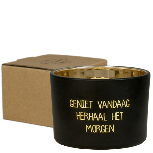 My Flame Lifestyle Soy candle - Geniet vandaag herhaal het morgen - Warm Cashmere