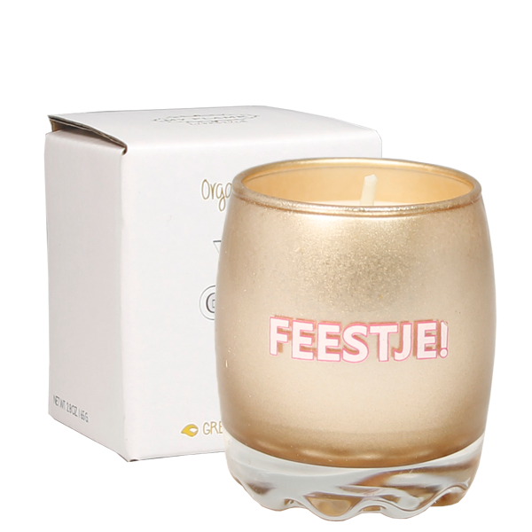 My Flame Lifestyle  Soy candle - Feestje! - Silky tonka
