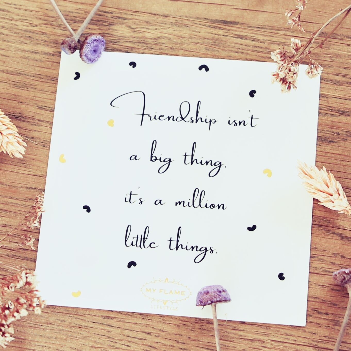 My Flame Lifestyle Sleutelhanger - Friends - Off white