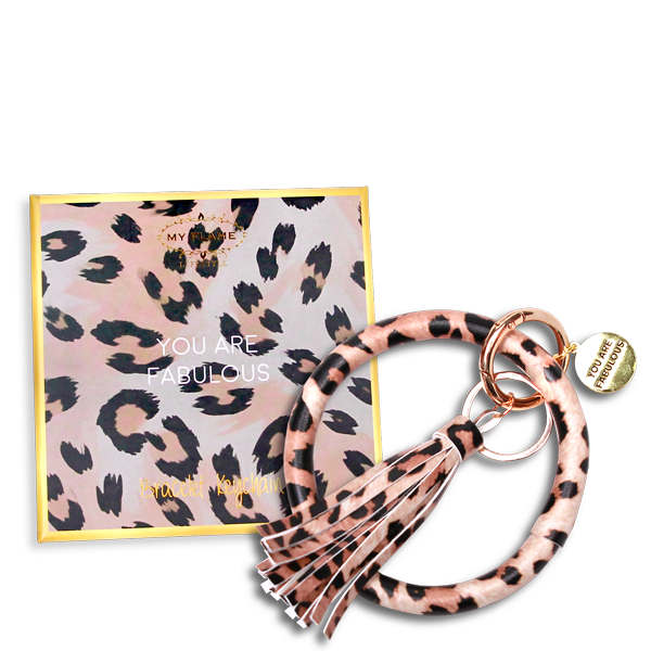 My Flame Lifestyle Keychain - You are fabulous - Leopard