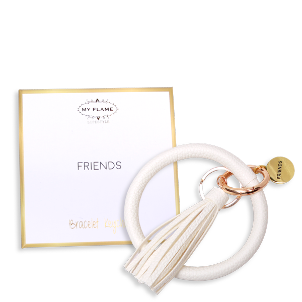 My Flame Lifestyle Keychain - Friends - Off white