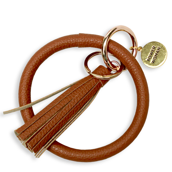 My Flame Lifestyle Sleutelhanger - Power Woman - Bruin