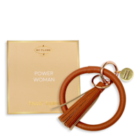 Sleutelhanger - Power Woman - Bruin My Flame Lifestyle Sleutelhanger - Power Woman - Bruin