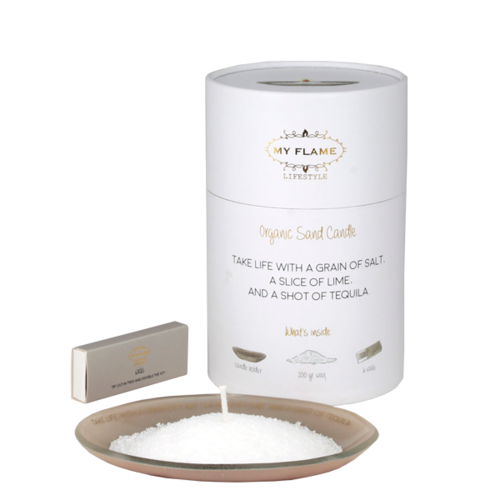 My Flame Lifestyle Kaarsenzand giftbox - Take life with a grain of salt, a slice of lime, and a shot of tequila Kaarsenzand giftbox - Take life with a grain of salt, a slice of lime, and a shot of tequila