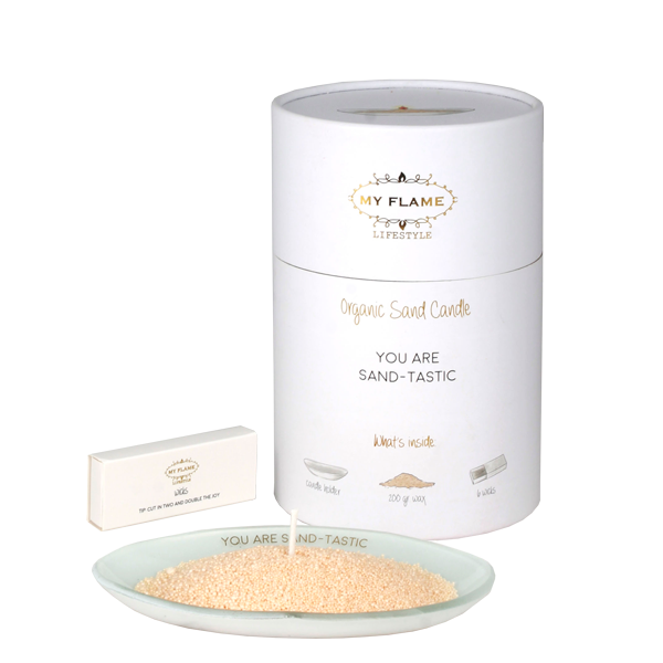 My Flame Lifestyle Sand candle giftbox - You are sand-tastic