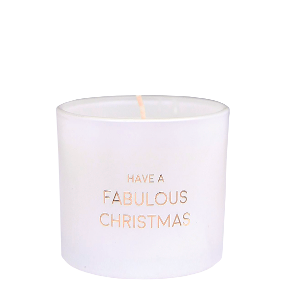 Candle with wish-bracelet - Have a fabulous Christmas - Winter Wood My Flame Lifestyle Candle with wish-bracelet - Have a fabulous Christmas - Winter Wood