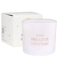 Geurkaars met wens-armband - Have a fabulous Christmas - Winter Wood My Flame Lifestyle Geurkaars met wens-armband - Have a fabulous Christmas - Winter Wood