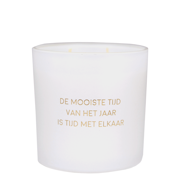 My Flame Lifestyle Sojakaars - De mooiste tijd van het jaar is tijd met elkaar - Winter Wood