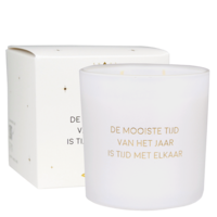 Sojakaars - De mooiste tijd van het jaar is tijd met elkaar - Winter Wood My Flame Lifestyle Sojakaars - De mooiste tijd van het jaar is tijd met elkaar - Winter Wood