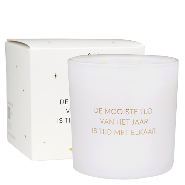 My Flame Lifestyle Soy candle - De mooiste tijd van het jaar is tijd met elkaar - Winter Wood